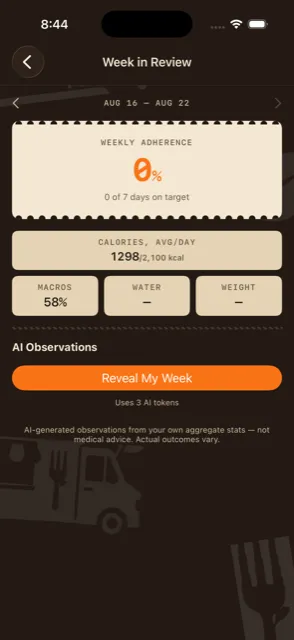 Week in Review AI-generated weekly digest screen